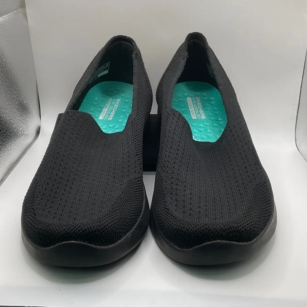 Skechers Black Knit Comfort Shoes